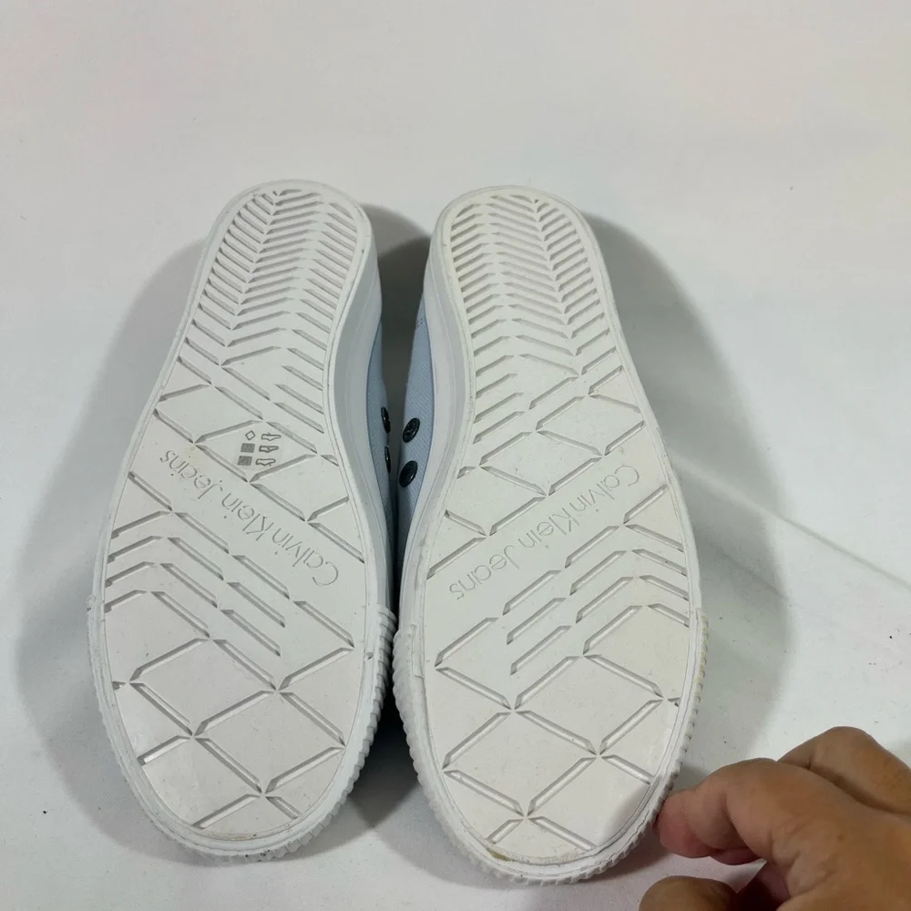 Calvin Klein‎ Jeans DORA Canvas Sneakers Womens Sz 9 BABY BLUE NEW